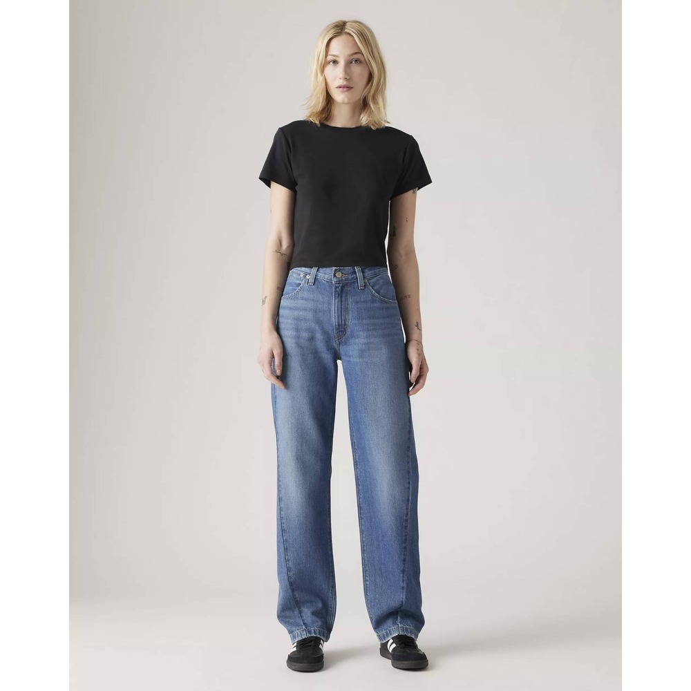 Levi's '94 Baggy Jeans Women 28 Blue Denim Casual High Rise Straight Leg